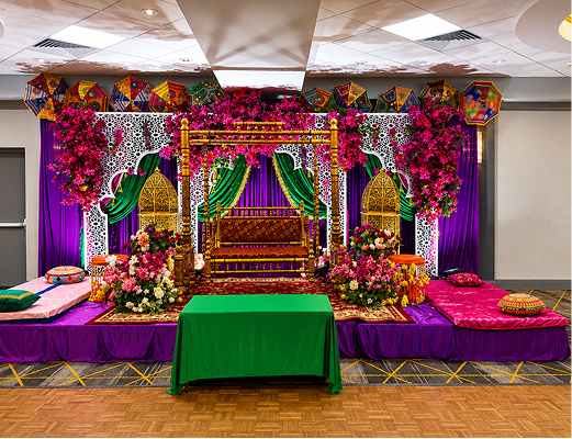 Aura Ballroom Reception Table Setup – Fine Dining
